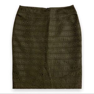 Cynthia Rowley Women’s Skirt Size 4 Classic Pencil Black Textured Print